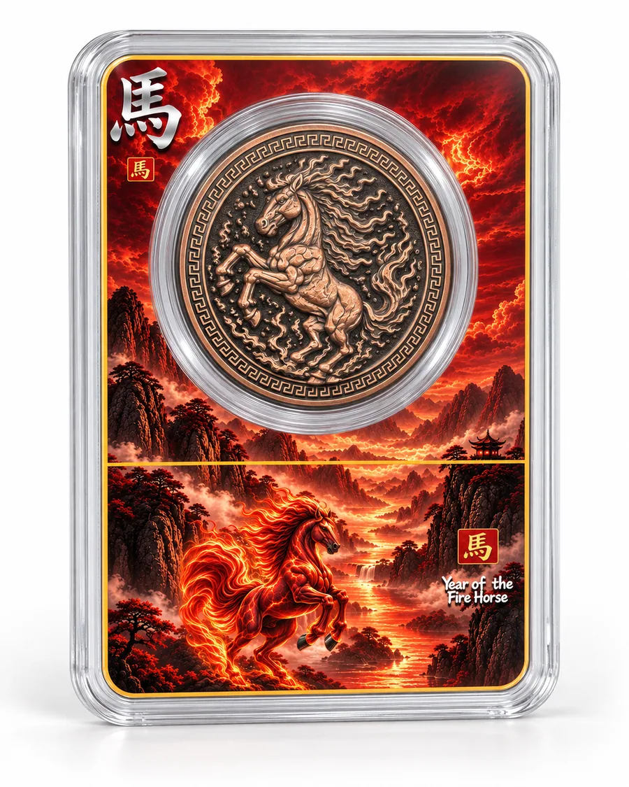 Koin Ultima Ignis: kuda api merah menyala